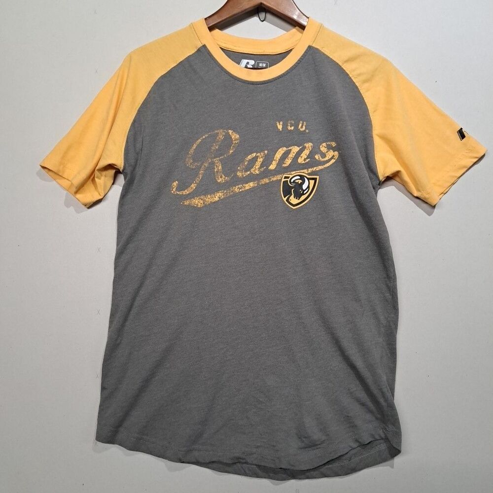 VCU Rams Russell Athletic Raglan Adult Unisex Medium M Gray